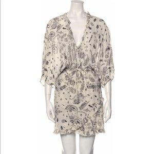 IRO new bandanna printed dress. B&White XS Sz2/FR34